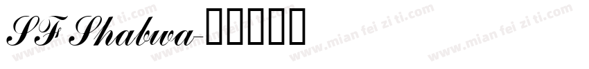 SF Shabwa字体转换